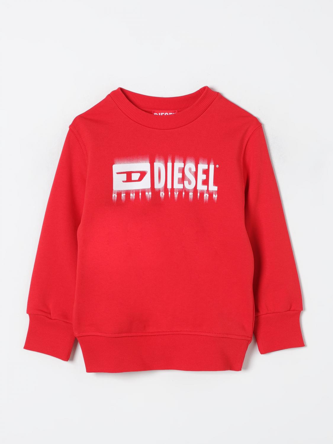 Shop Diesel Sweater  Kids Color Red In Rot