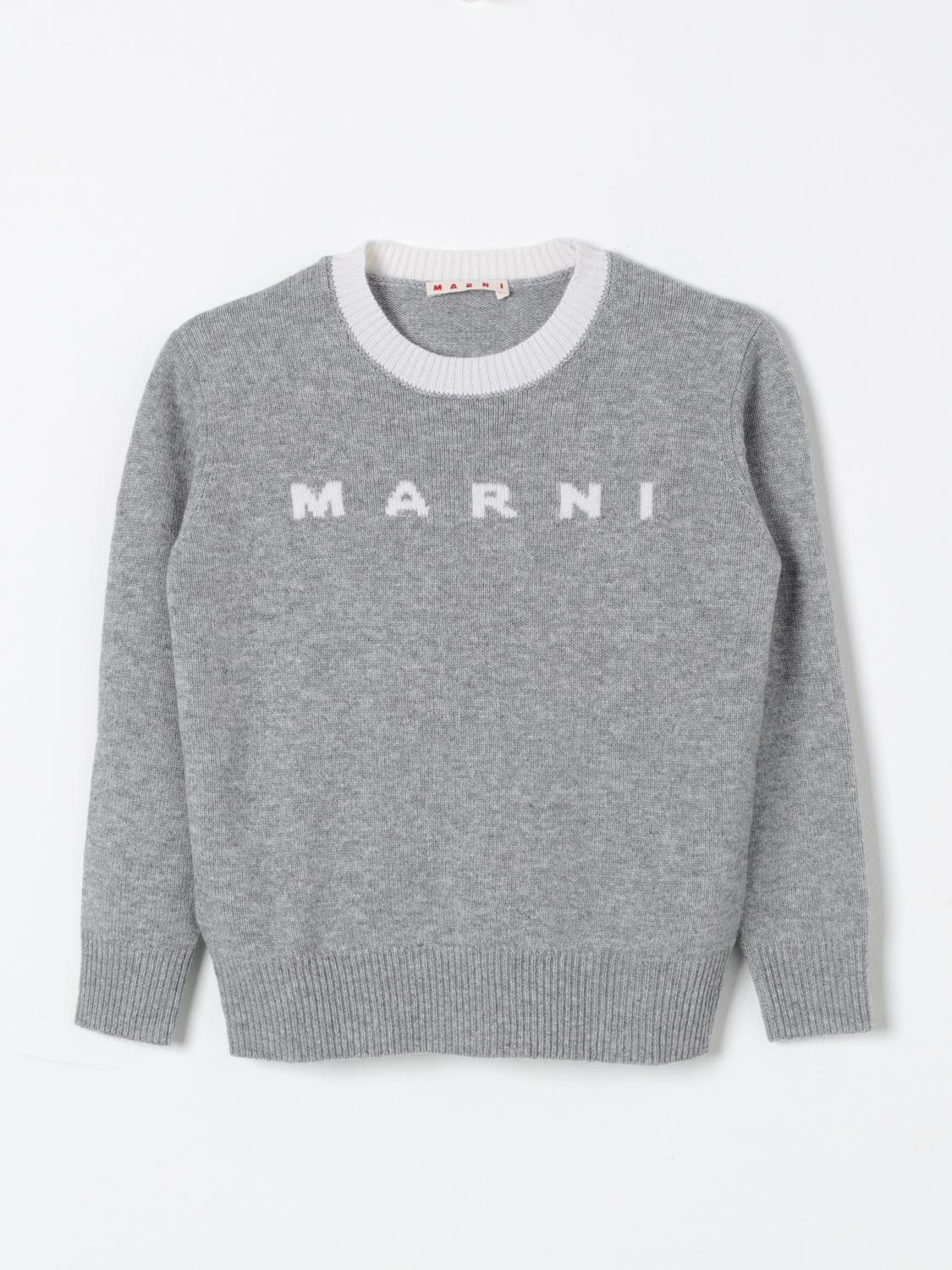 Shop Marni Sweater  Kids Color Grey In Grau