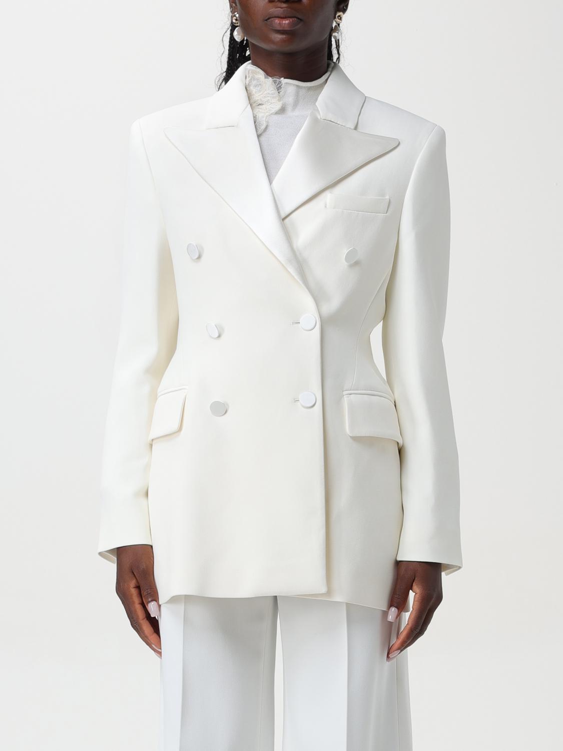 Shop Ermanno Scervino Blazer  Woman Color White In Weiss