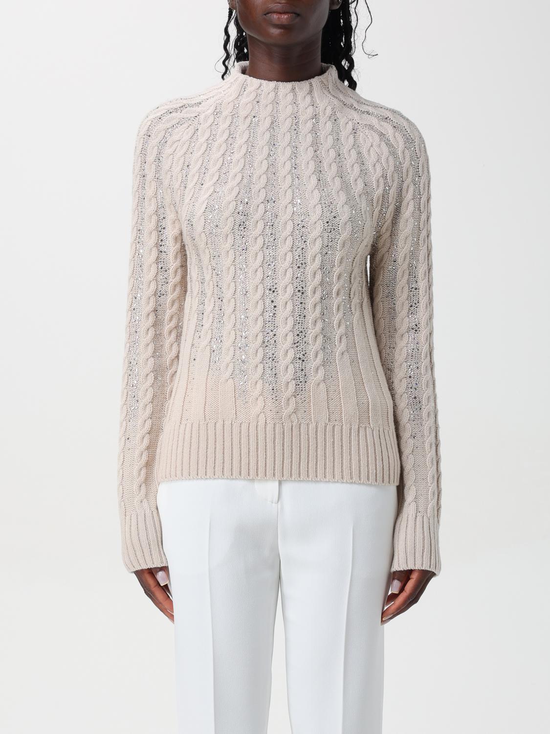 Shop Ermanno Scervino Sweater  Woman Color White In Weiss