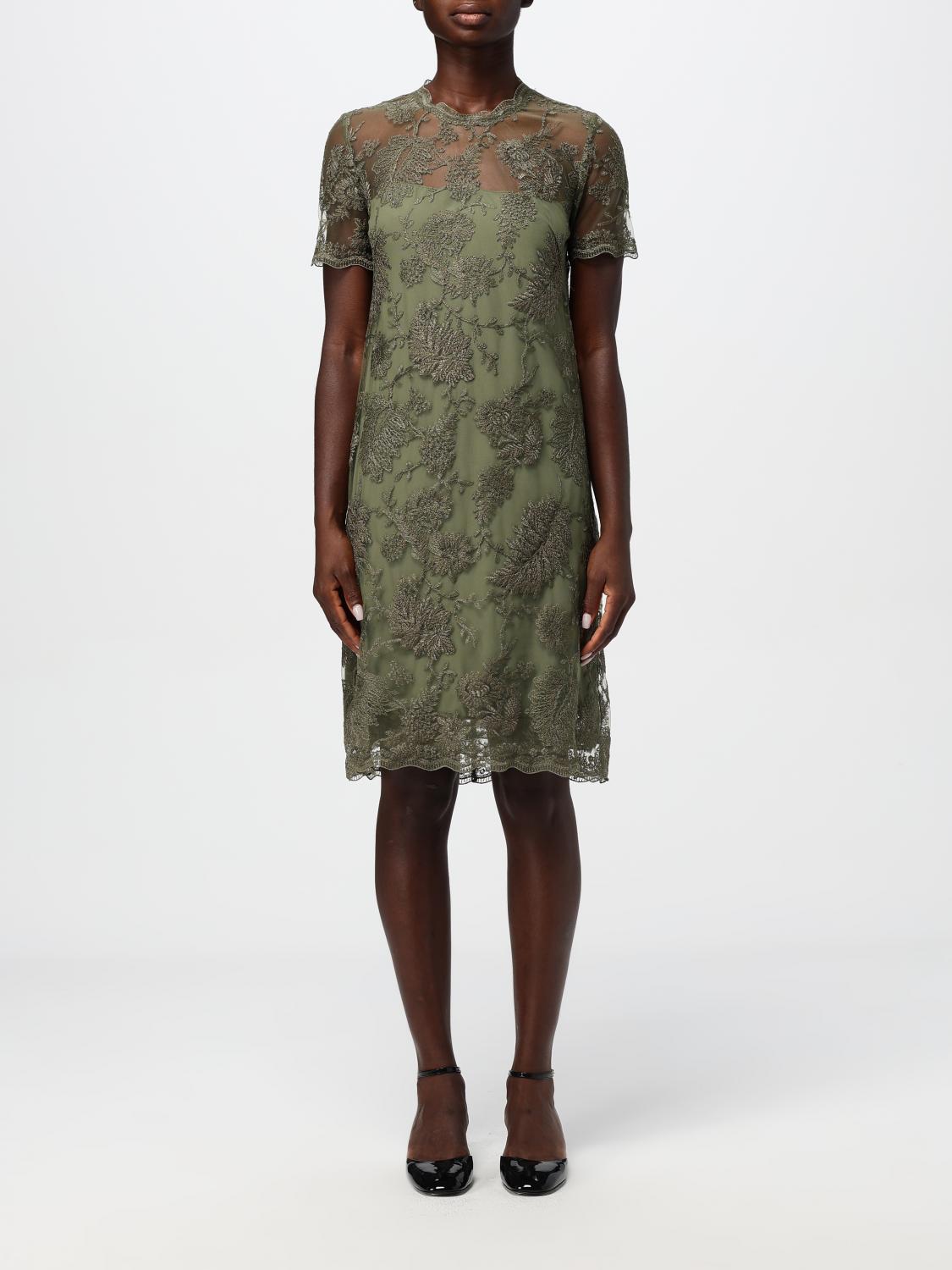 Shop Ermanno Scervino Dress  Woman Color Green In Grün