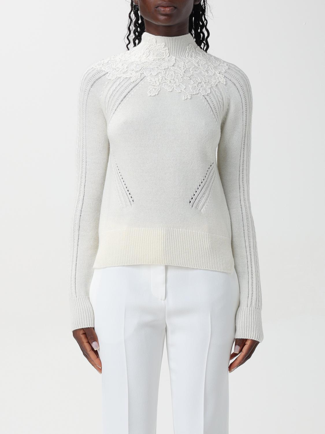 Shop Ermanno Scervino Life Sweater  Woman Color Yellow Cream