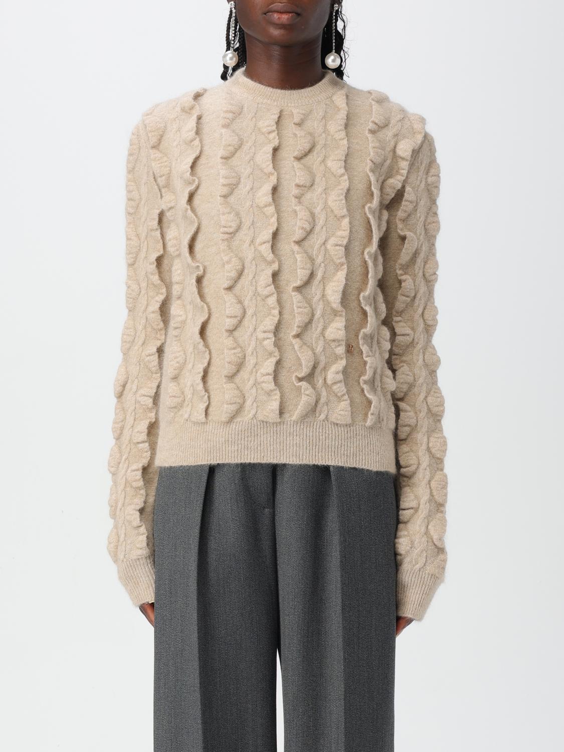 Moschino Ruffled Wool Blend Cardigan