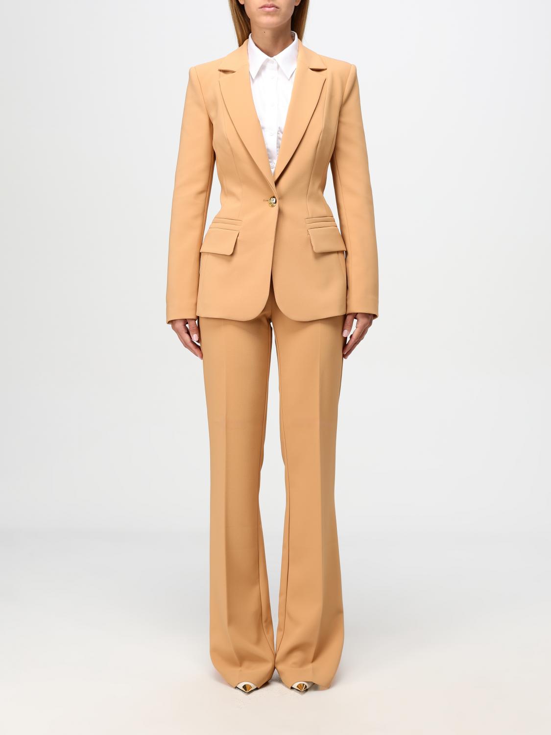 Elisabetta Franchi Suit Woman Color Orange In Orange