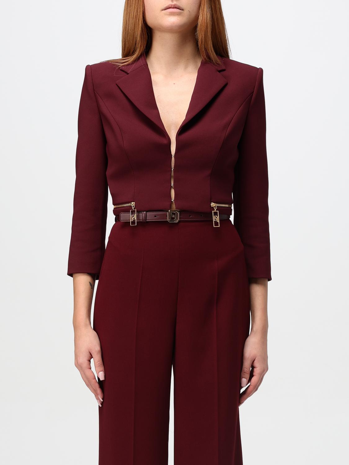 ELISABETTA FRANCHI 西服外套 ELISABETTA FRANCHI 女士 颜色 酒红 416143050