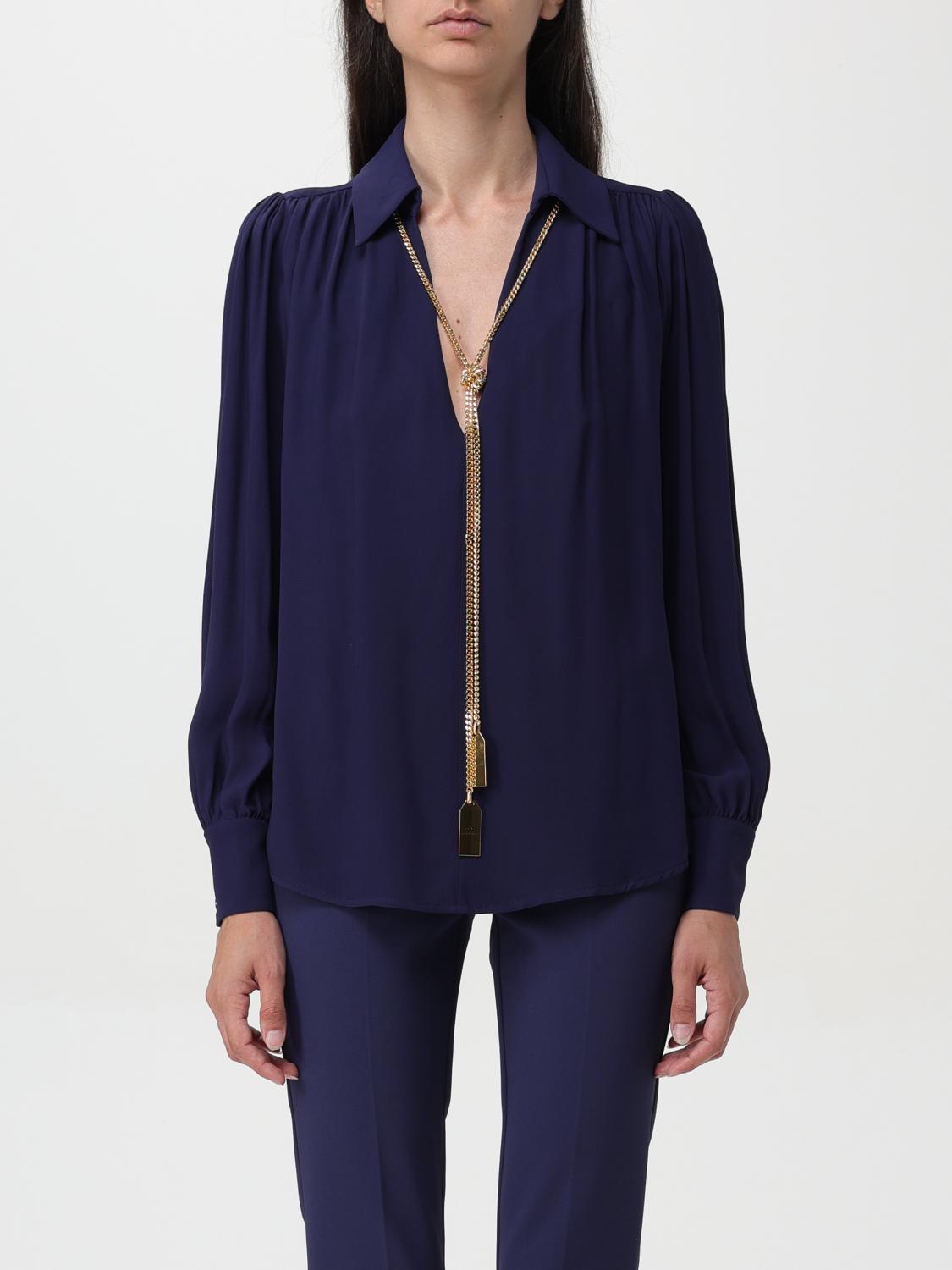 Elisabetta Franchi Shirt Woman Color Blue In Blau