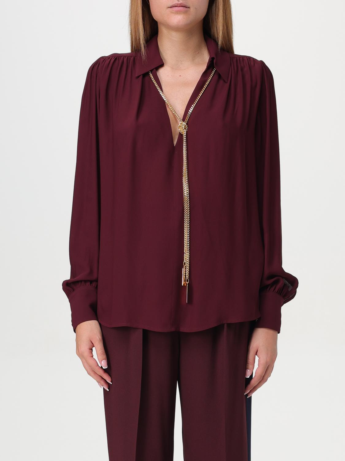 Shop Elisabetta Franchi Shirt  Woman Color Red In Rot