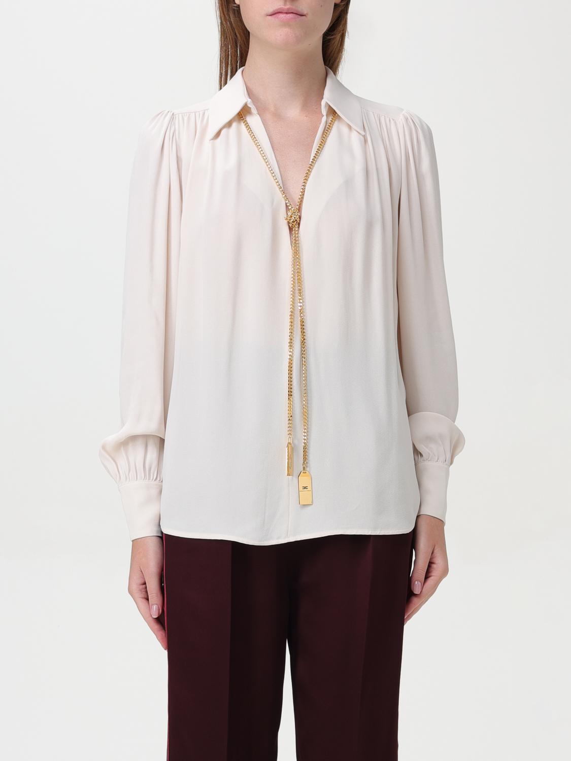 Shop Elisabetta Franchi Shirt  Woman Color Butter