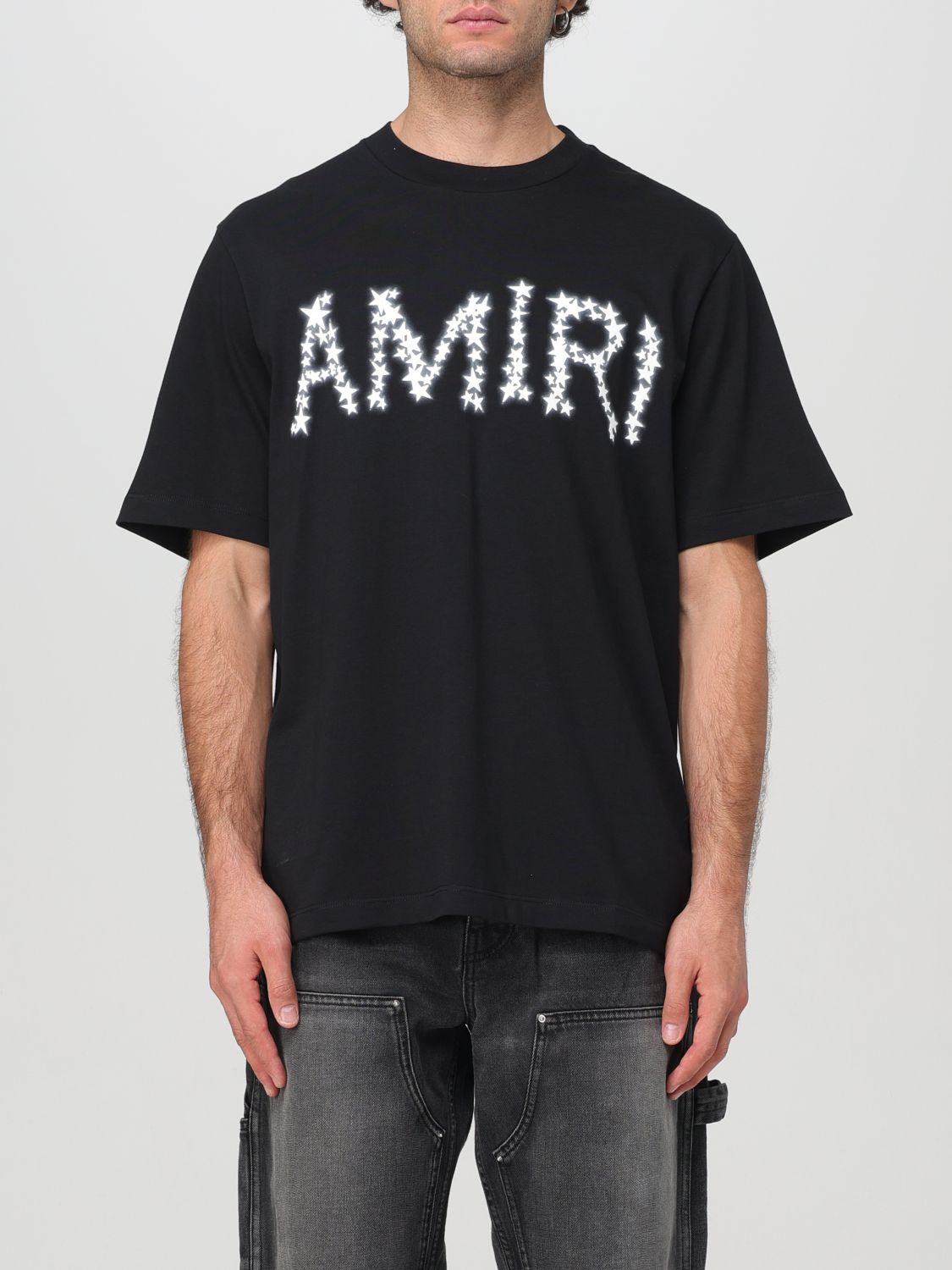 Shop Amiri T-shirt  Men Color Black In Schwarz