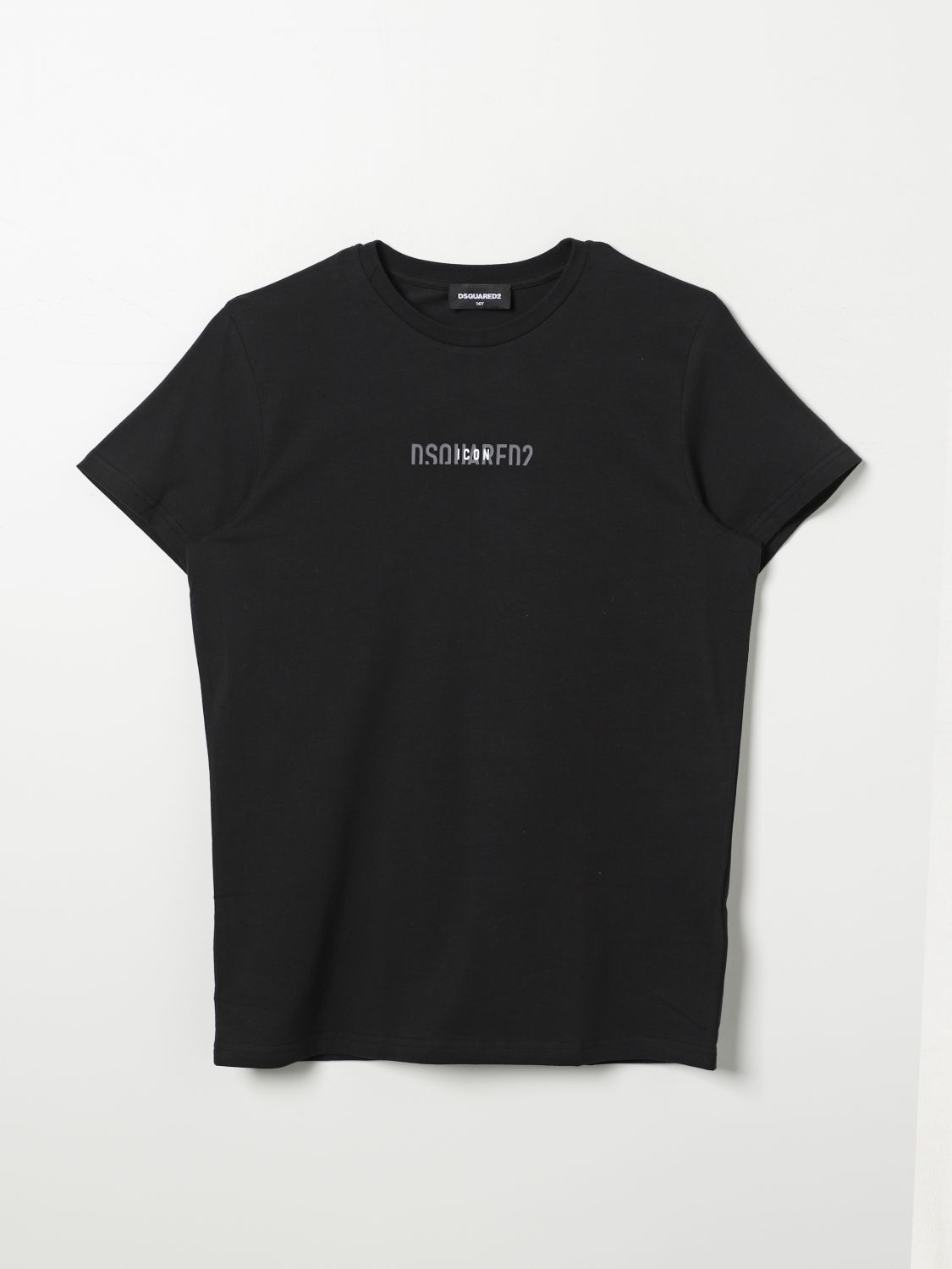 Shop Dsquared2 T-shirt  Kids Color Black In Schwarz