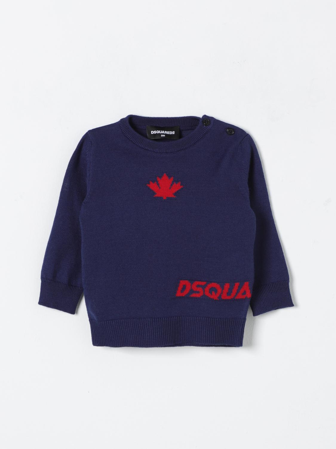 Shop Dsquared2 Sweater  Kids Color Blue In Blau