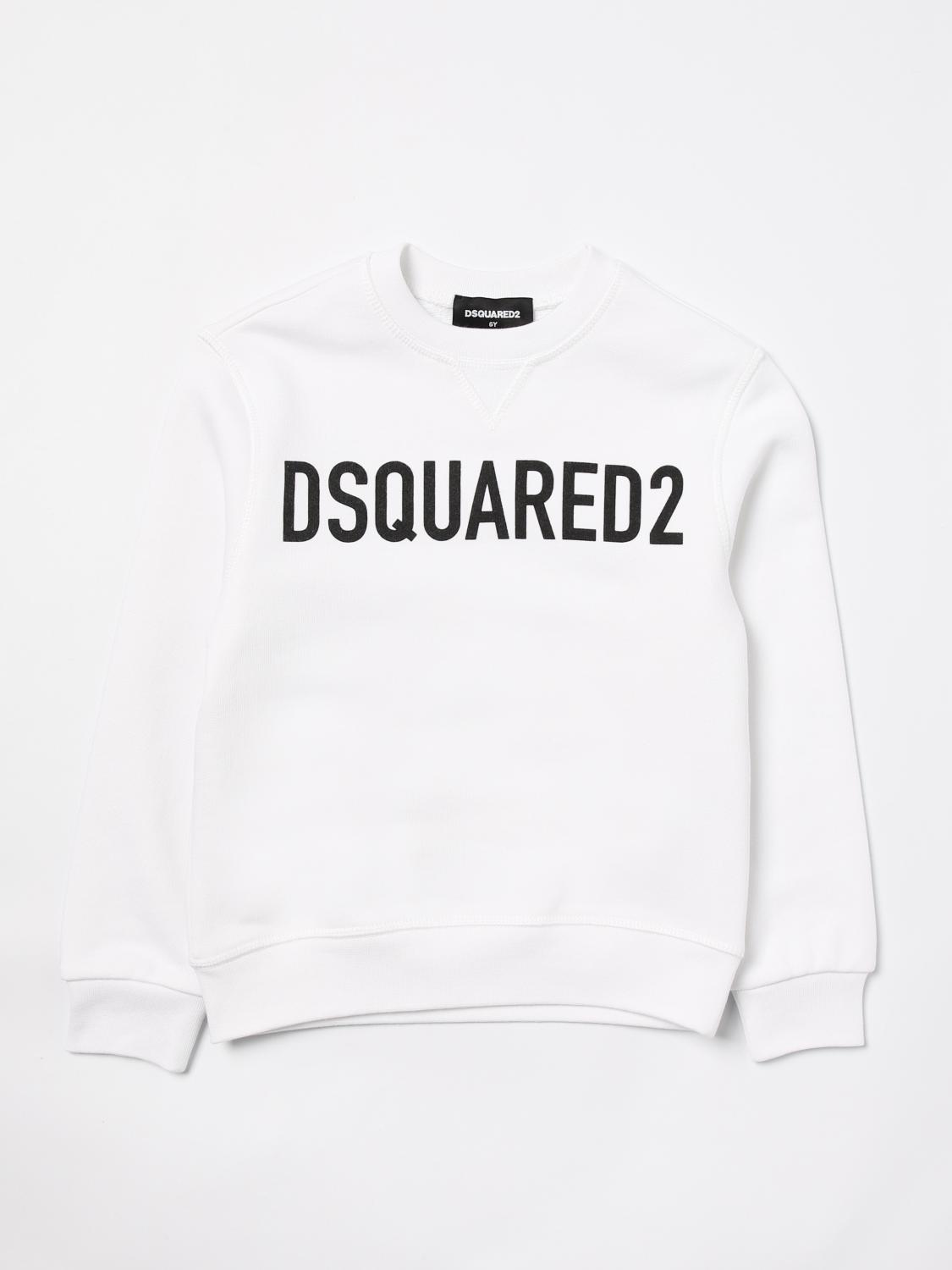 Shop Dsquared2 Sweater  Kids Color White In Weiss