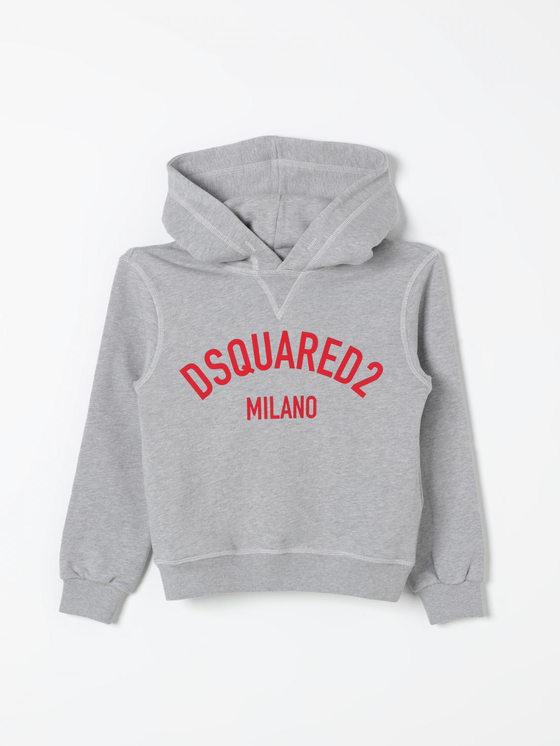 Shop Dsquared2 Sweater  Kids Color Grey In Grau