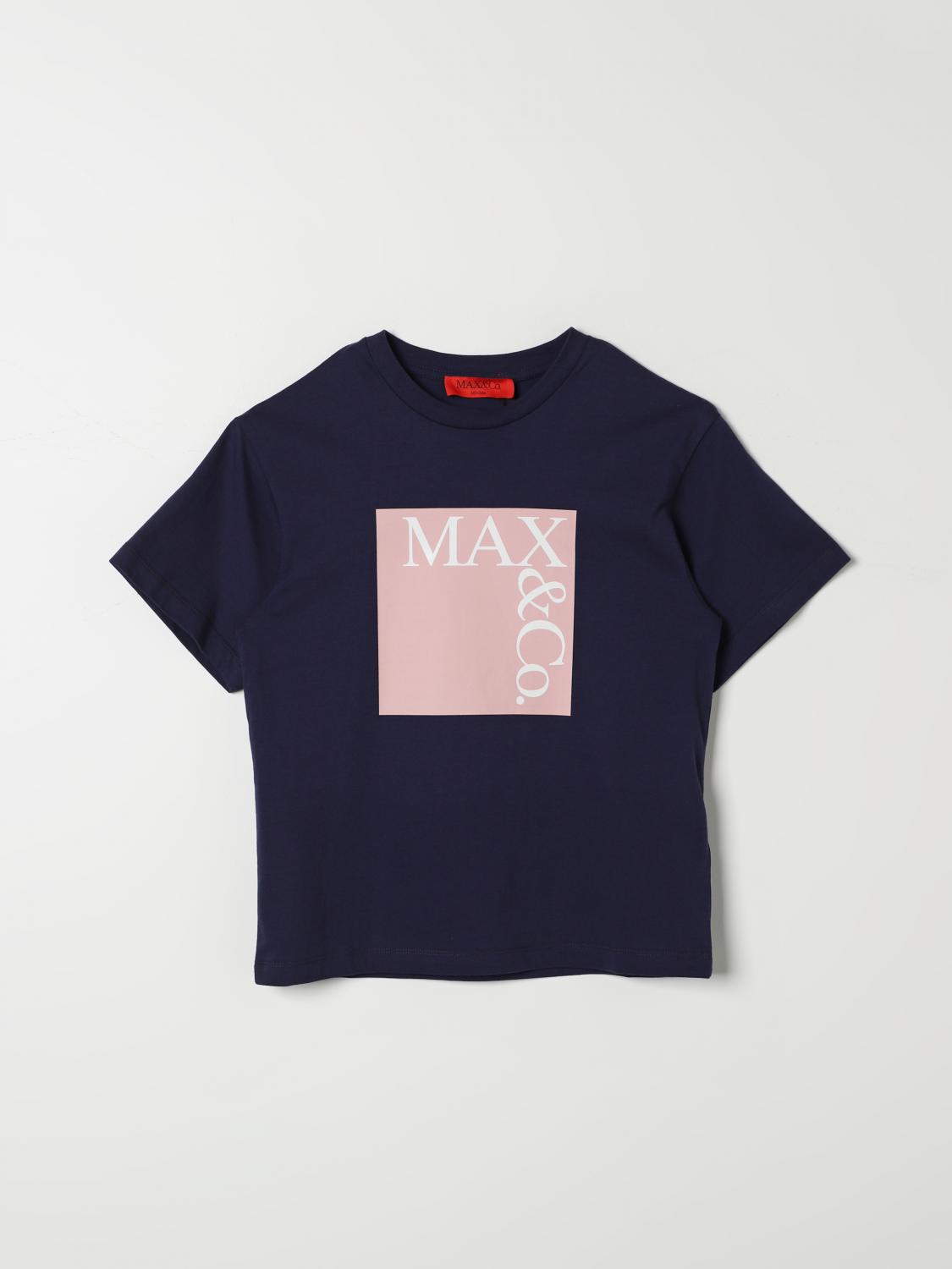 Shop Max & Co. Kid T-shirt  Kids Color Blue In Blau