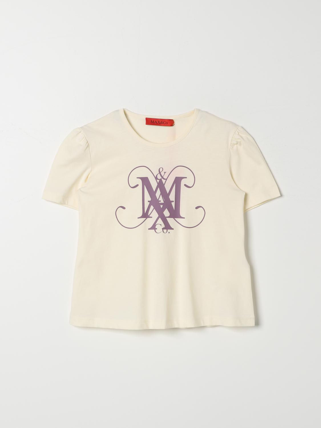 Shop Max & Co. Kid T-shirt  Kids Color Yellow Cream