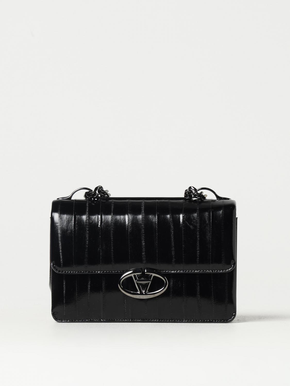 Valentino Vlogo Locker Shoulder Bag In Black