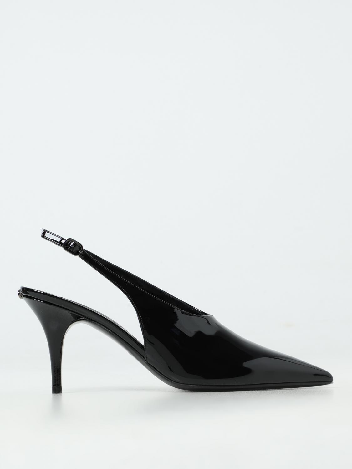 Valentino Le Salon Black Patent Leather Slingback In Schwarz