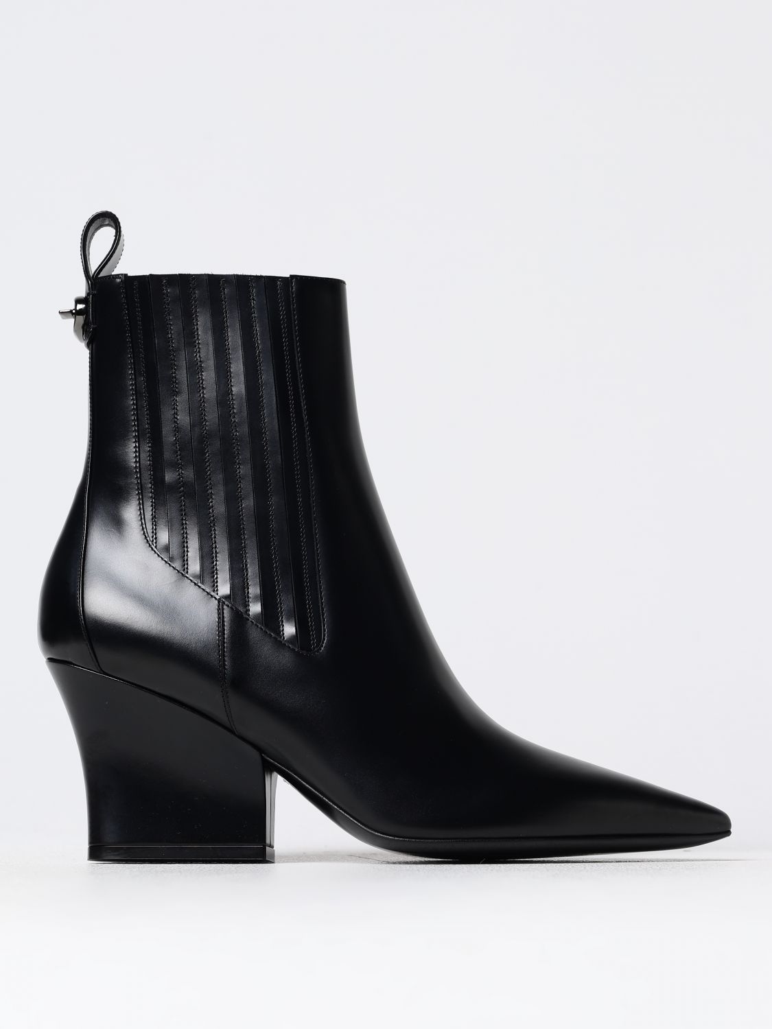 Shop Valentino Flat Ankle Boots  Garavani Woman Color Black In Schwarz