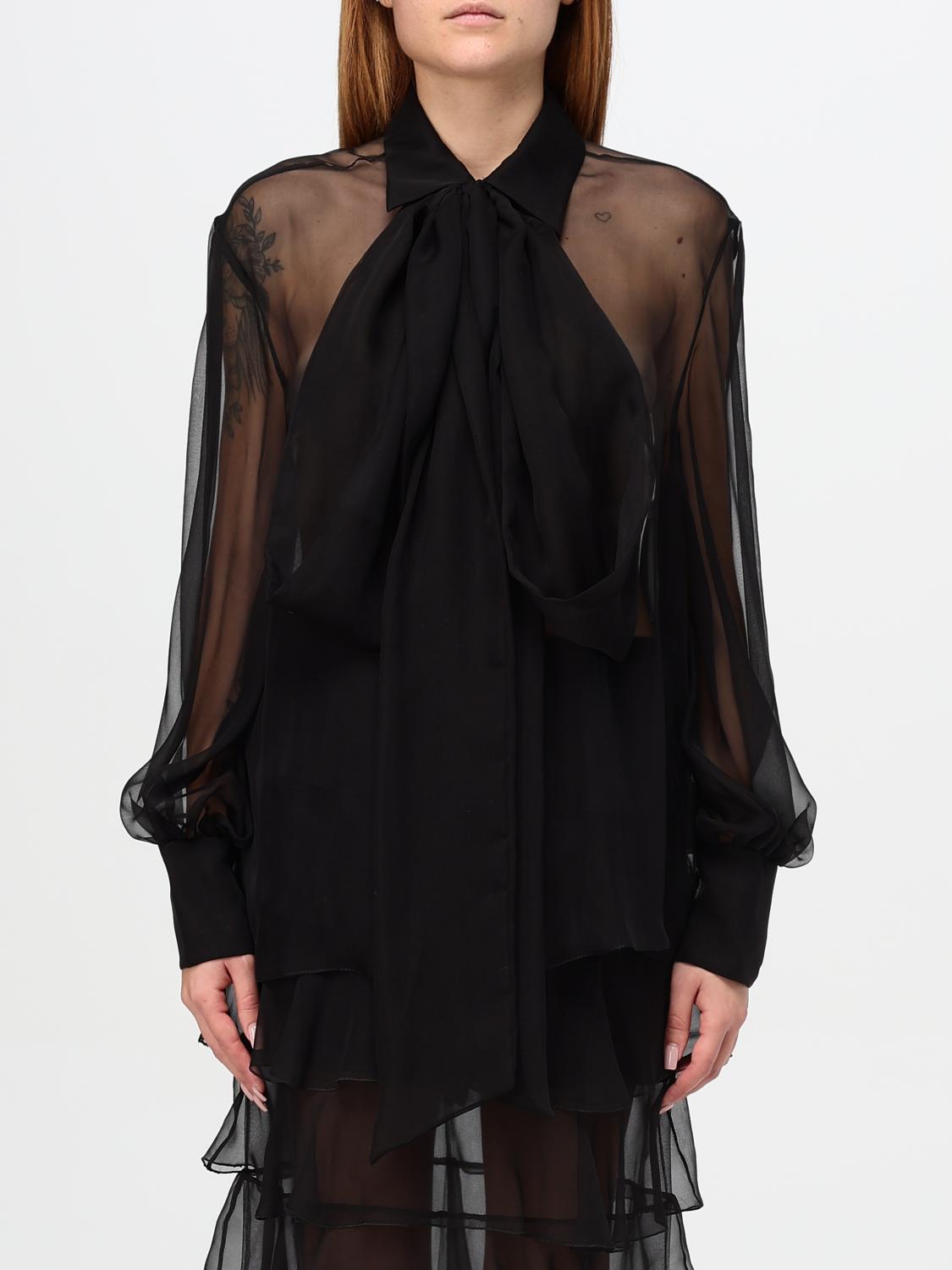 Valentino Shirt Woman Color Black In Schwarz