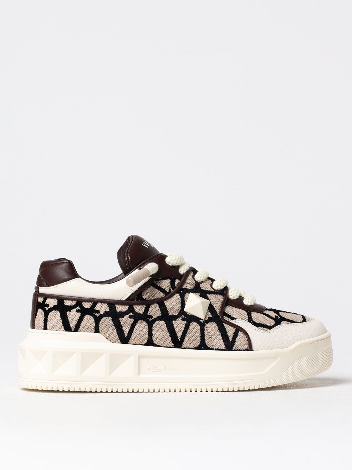 Shop Valentino Sneakers  Garavani Men Color Beige