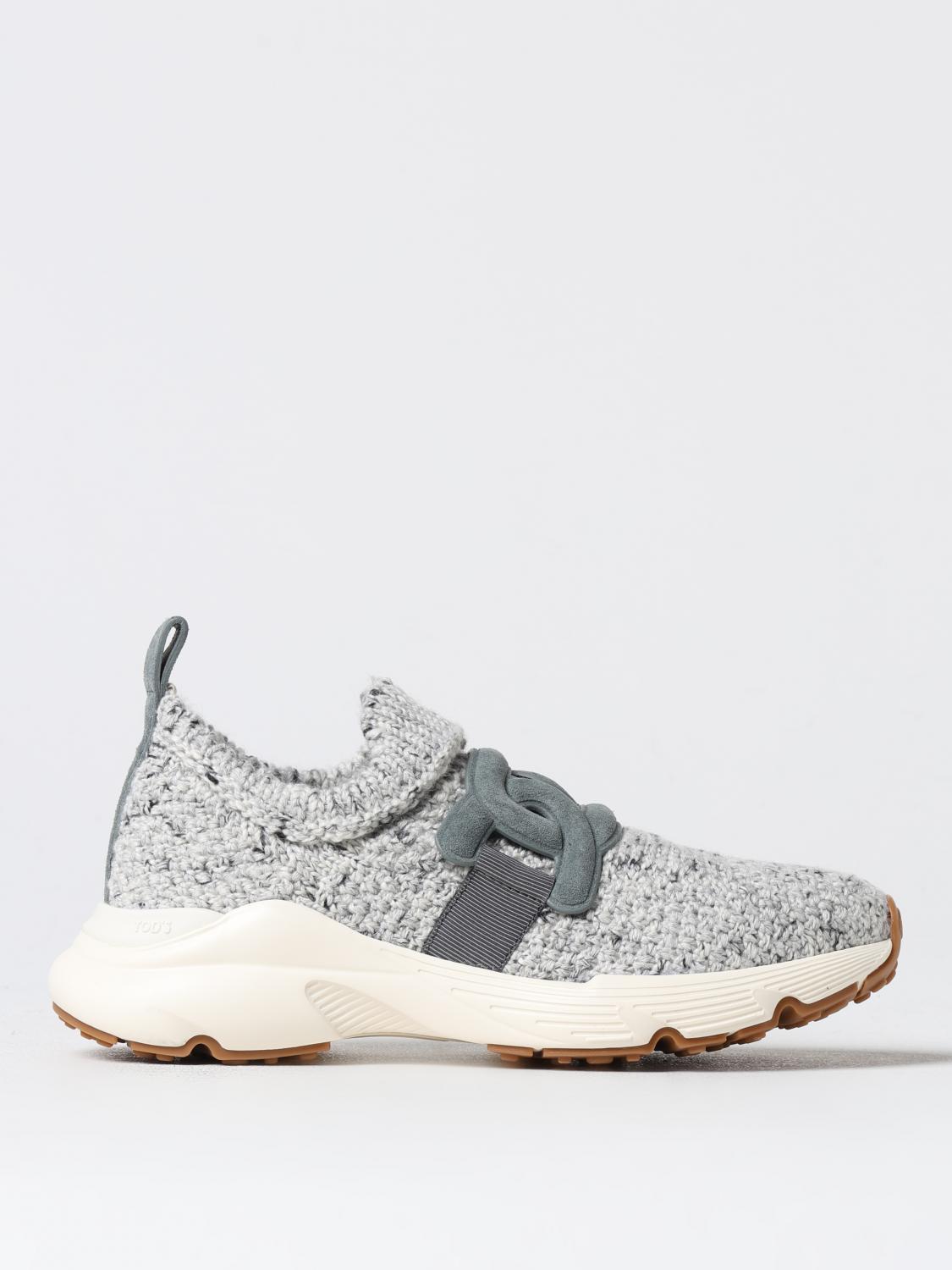 Shop Tod's Sneakers Woman Color Grey In Grau
