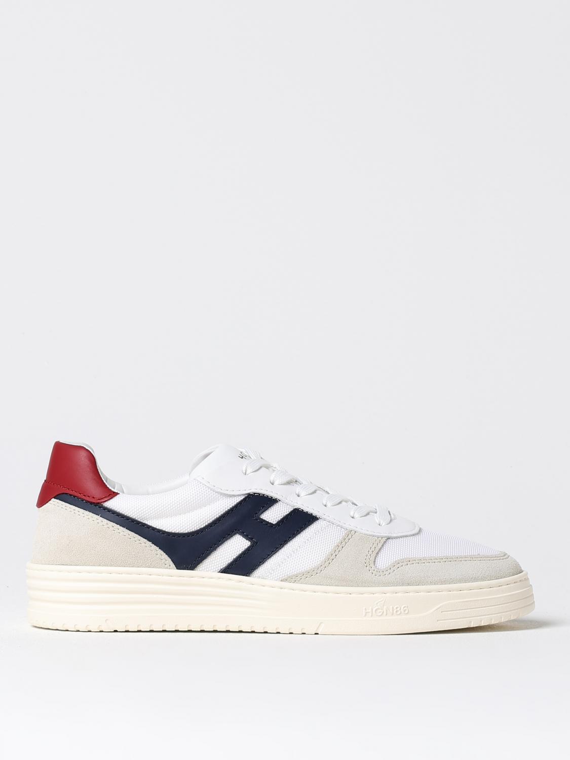 Hogan H630 Logo Patch Lace-up Sneakers Sneakers In White 1