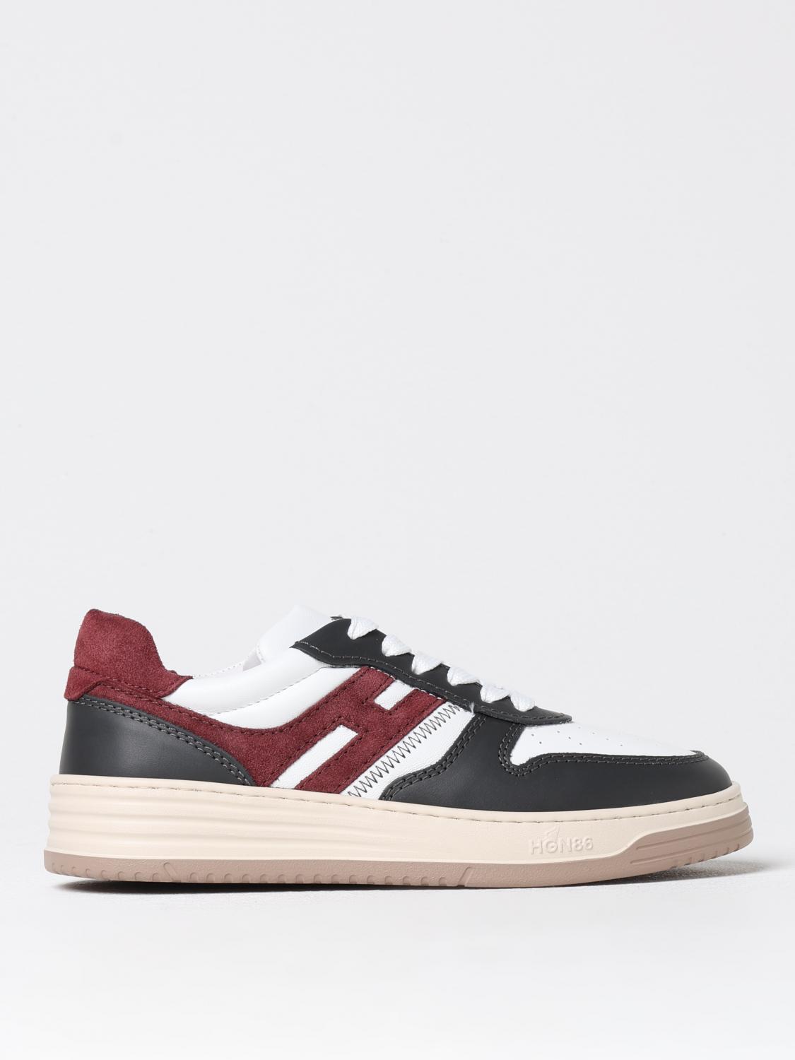Hogan H630 Sneakers Contrasting Panels In Grey