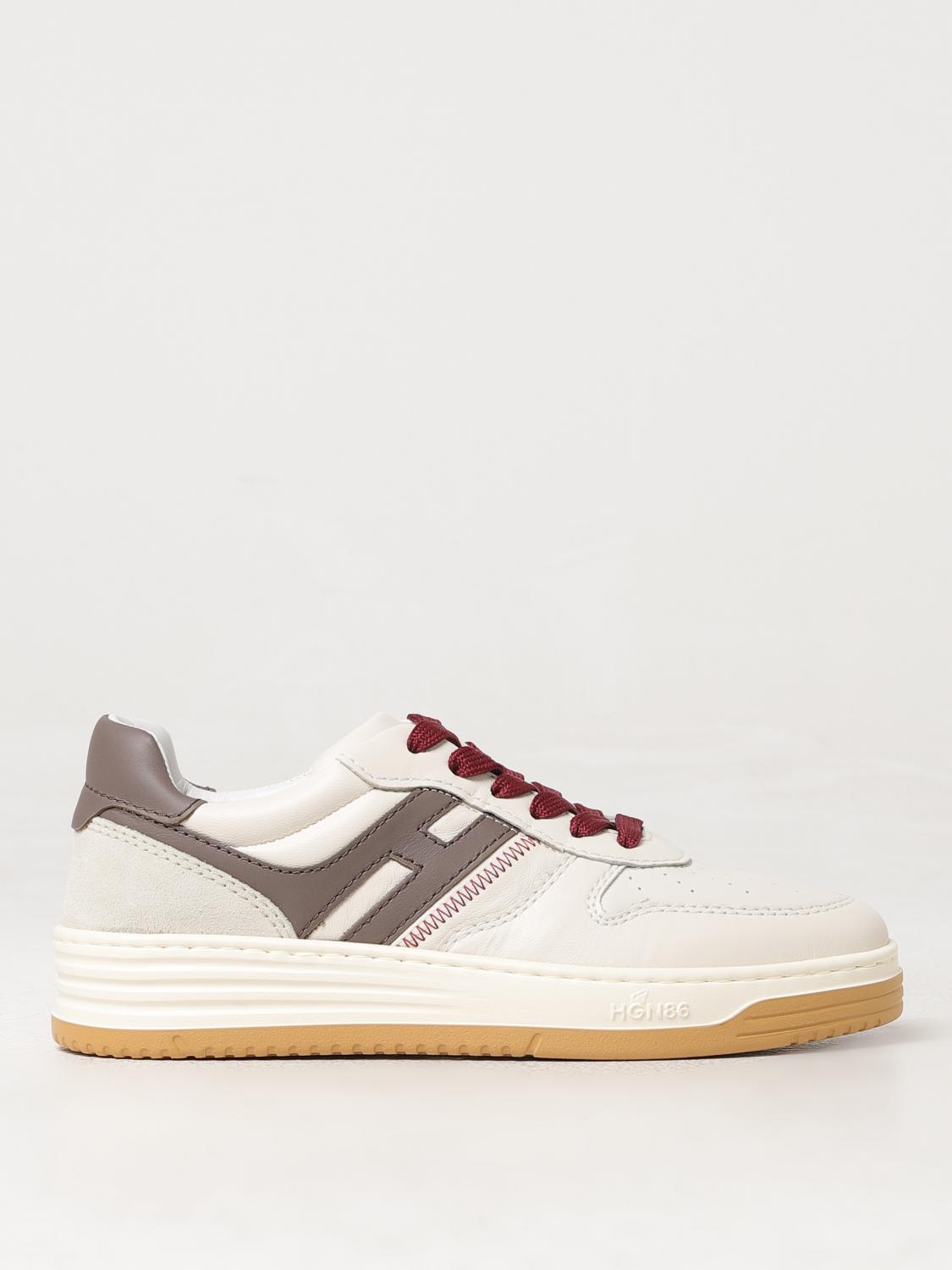 Hogan H630 Leather Sneakers In Ivory