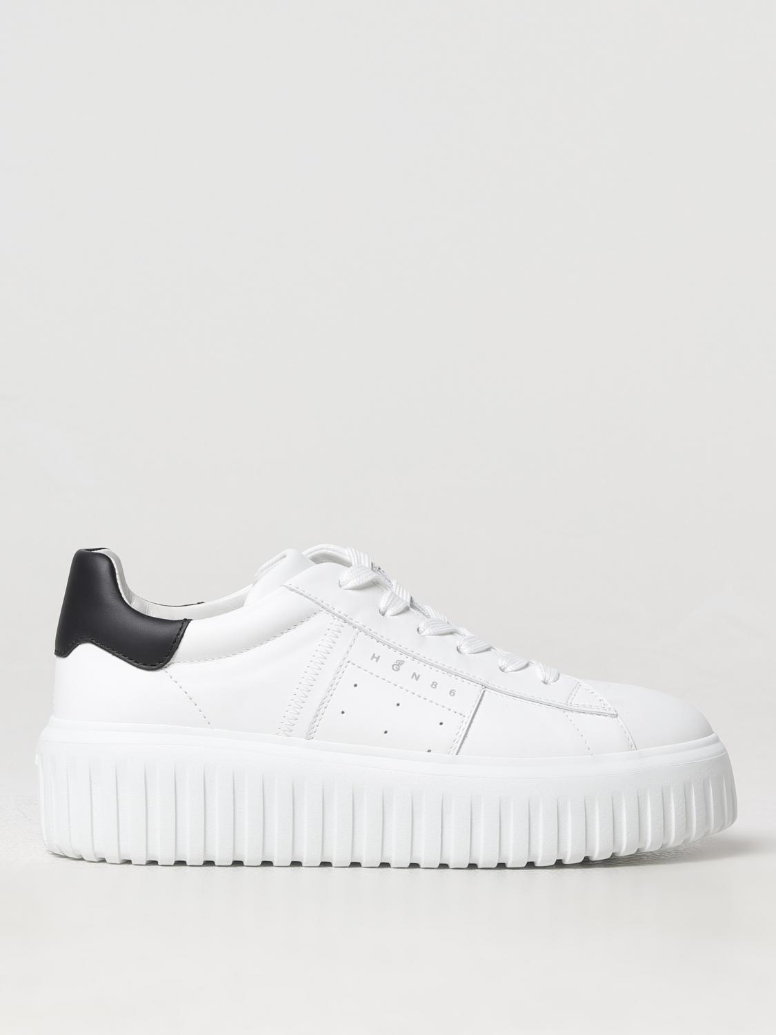 Hogan H645 Leather Sneakers In White