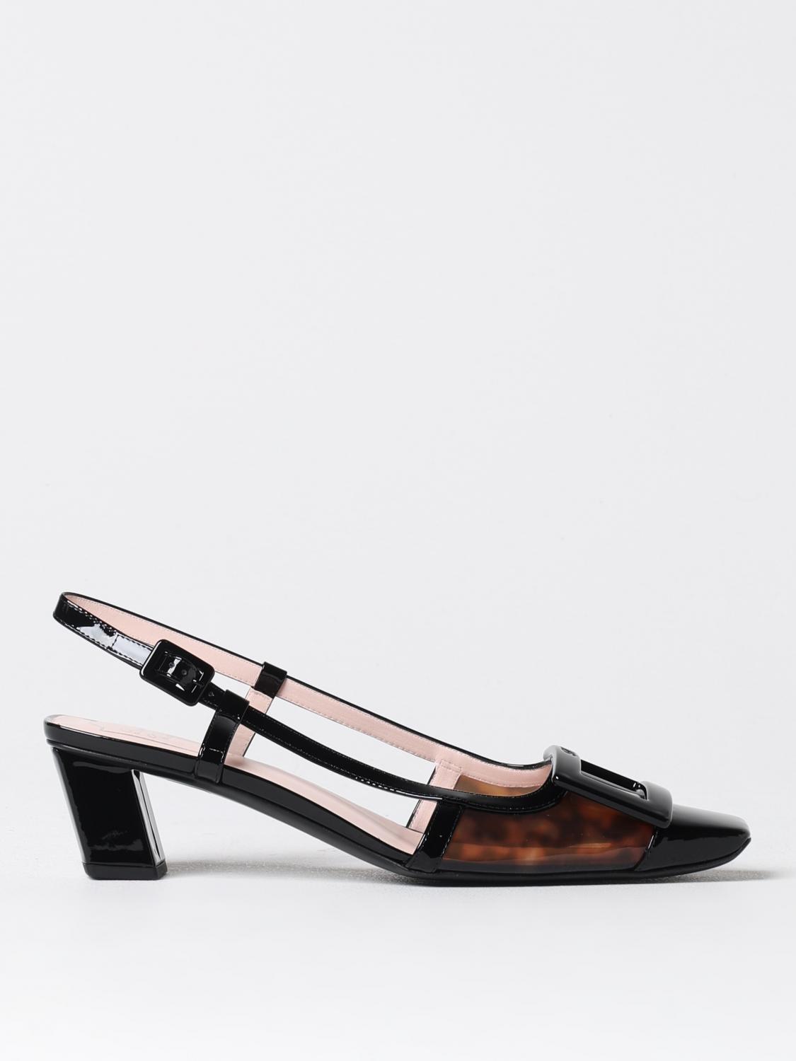 Roger Vivier Belle Vivier Tortoiseshell Pvc Slingback Pumps In Brown