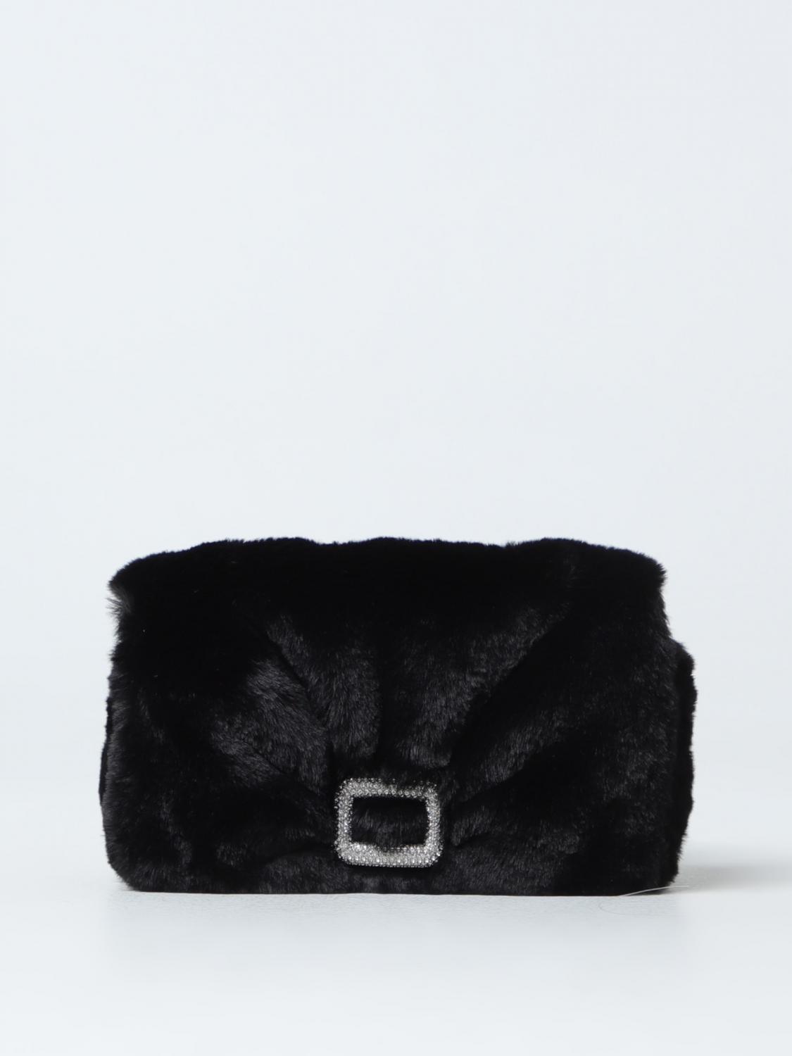 Roger Vivier Mini Bag Woman Color Black In Black