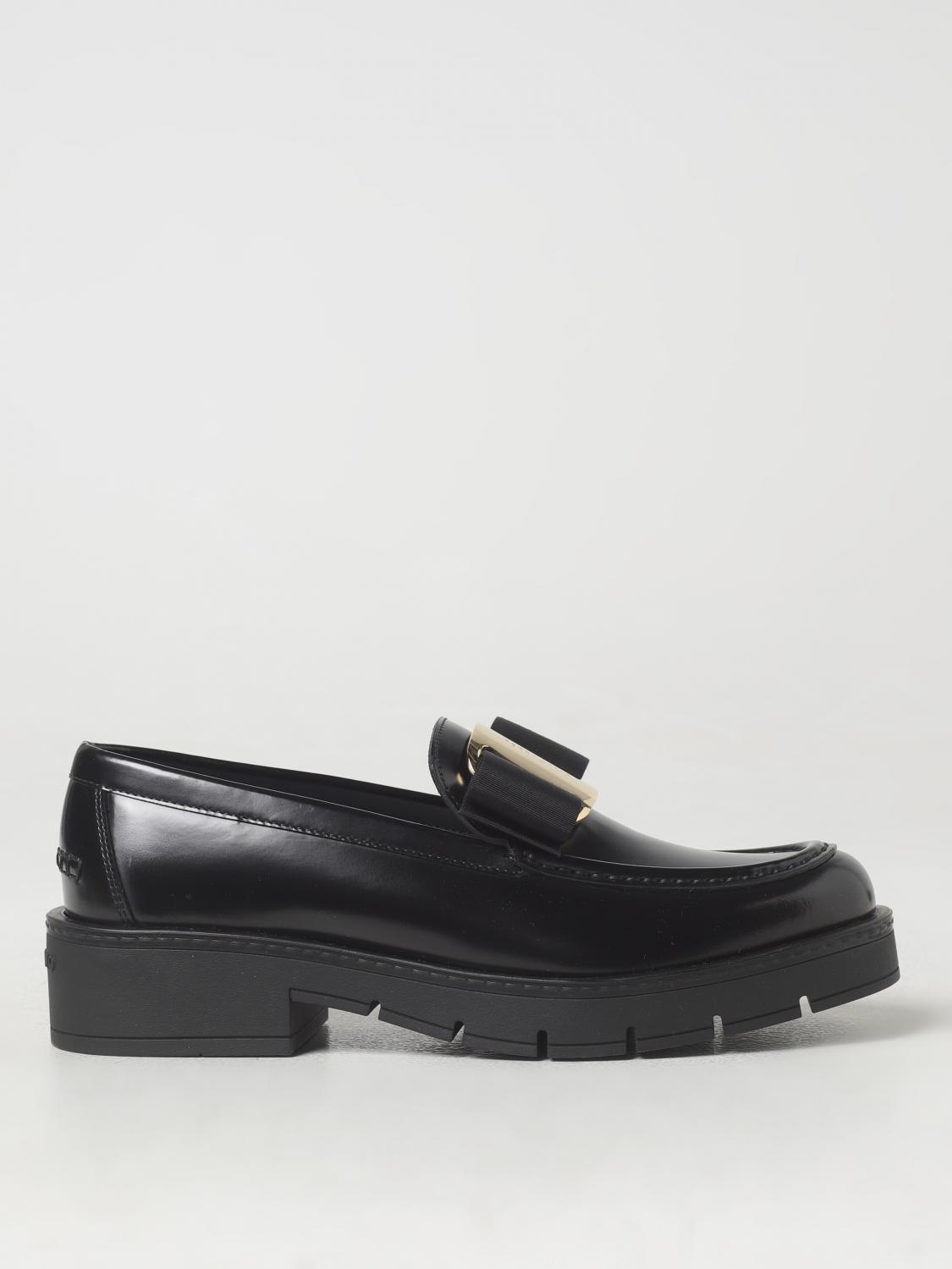 Ferragamo Loafers  Woman Color Black In 黑色