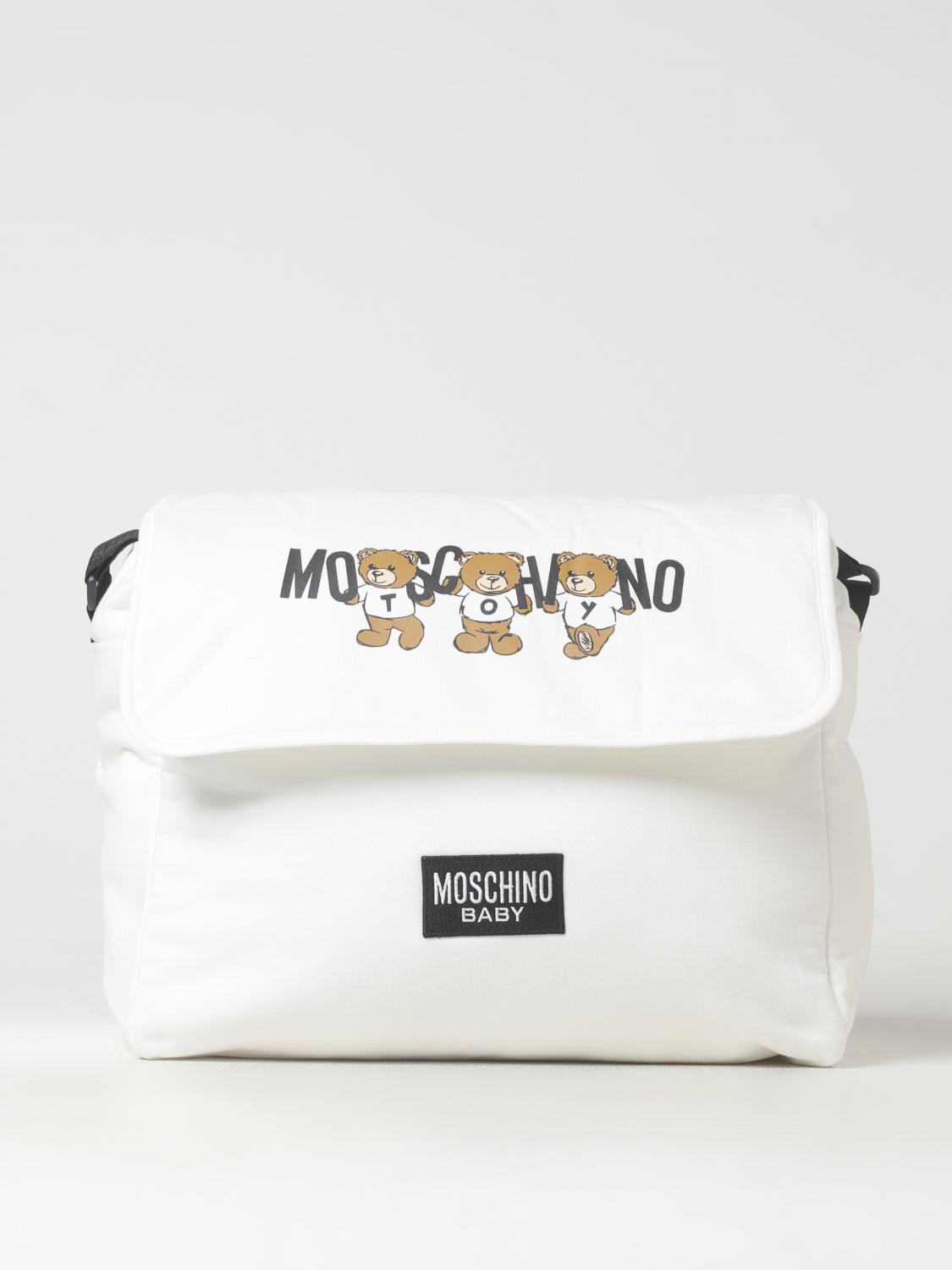 Diaper bag Moschino Baby in jersey con logo