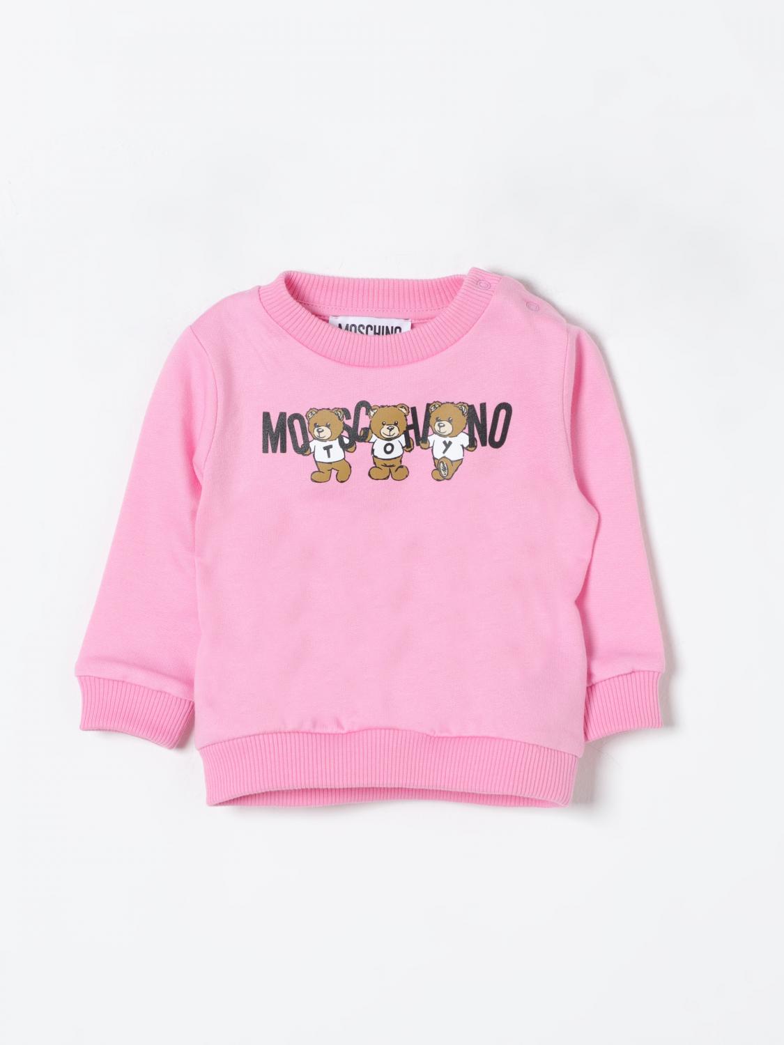 Shop Moschino Sweater  Kids Color Fuchsia