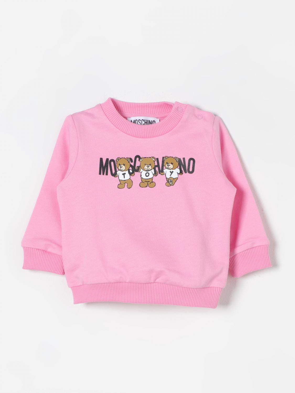 MOSCHINO SWEATER MOSCHINO KIDS COLOR PINK 416597010