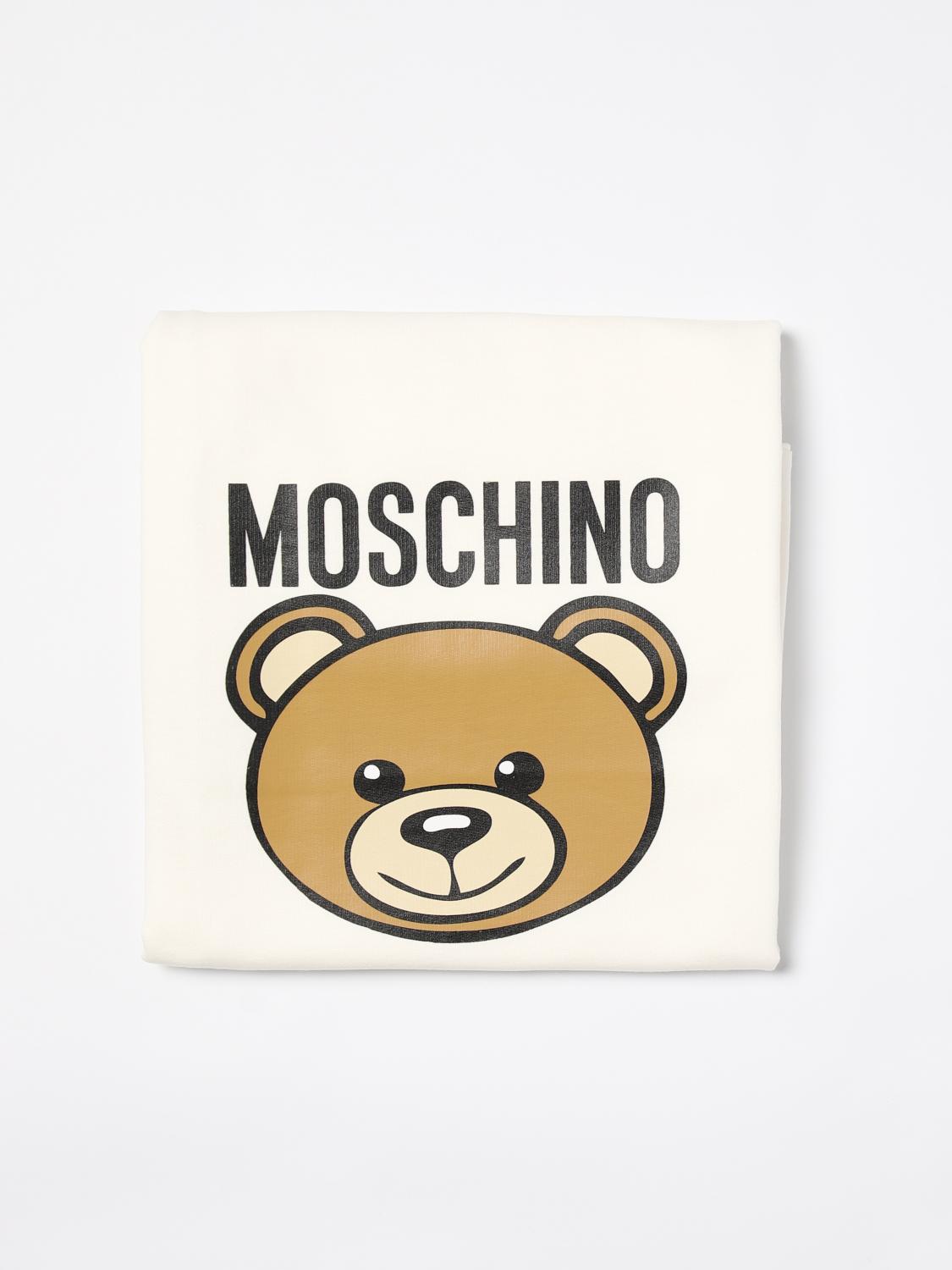 Shop Moschino Blanket  Kids Color Yellow Cream