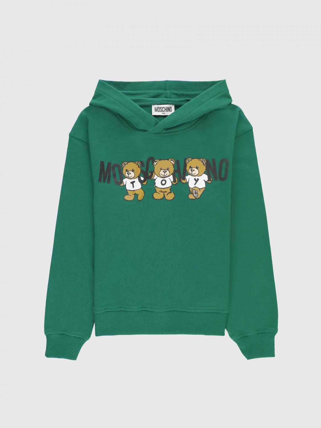 Shop Moschino Sweater  Kids Color Green In Grün