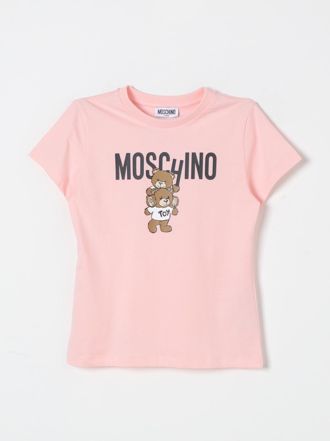 Shop Moschino T-shirt  Kids Color Pink