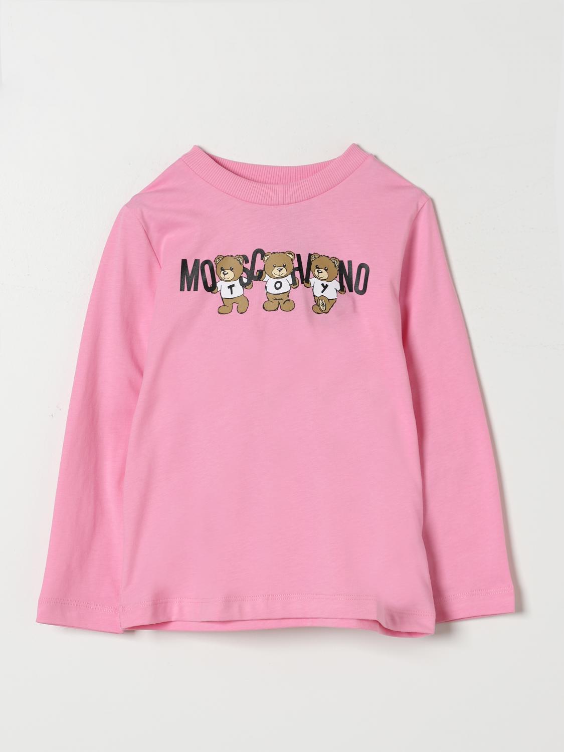 MOSCHINO T-SHIRT MOSCHINO KIDS COLOR FUCHSIA 416616007