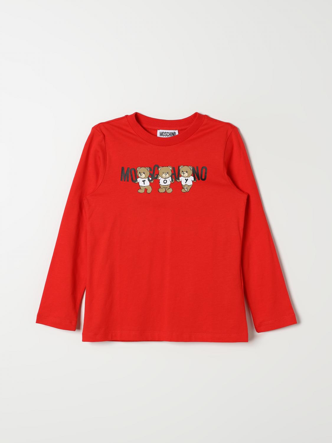 MOSCHINO T-SHIRT MOSCHINO KIDS COLOR RED 416616014