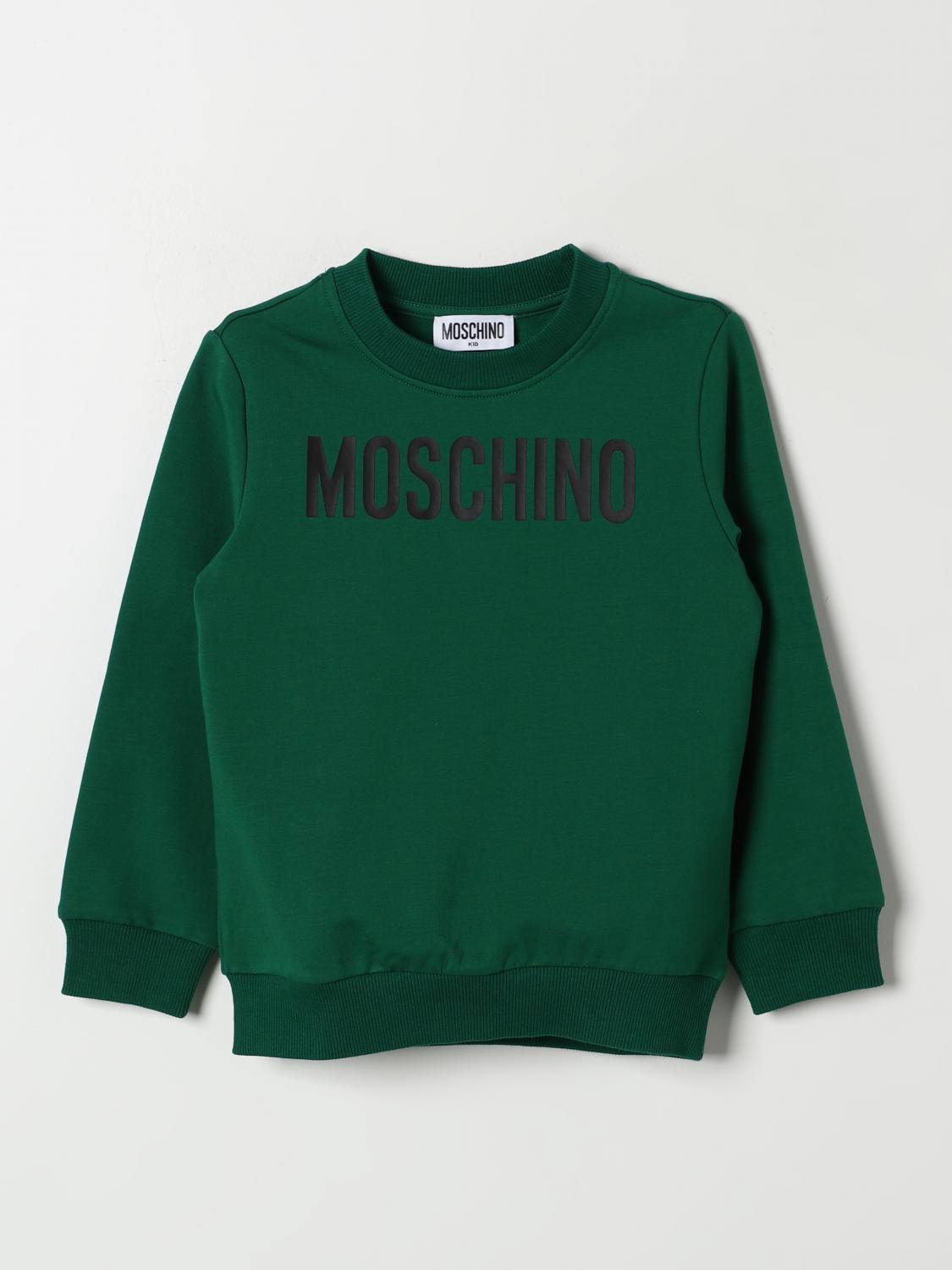 Shop Moschino Sweater  Kids Color Green In Grün