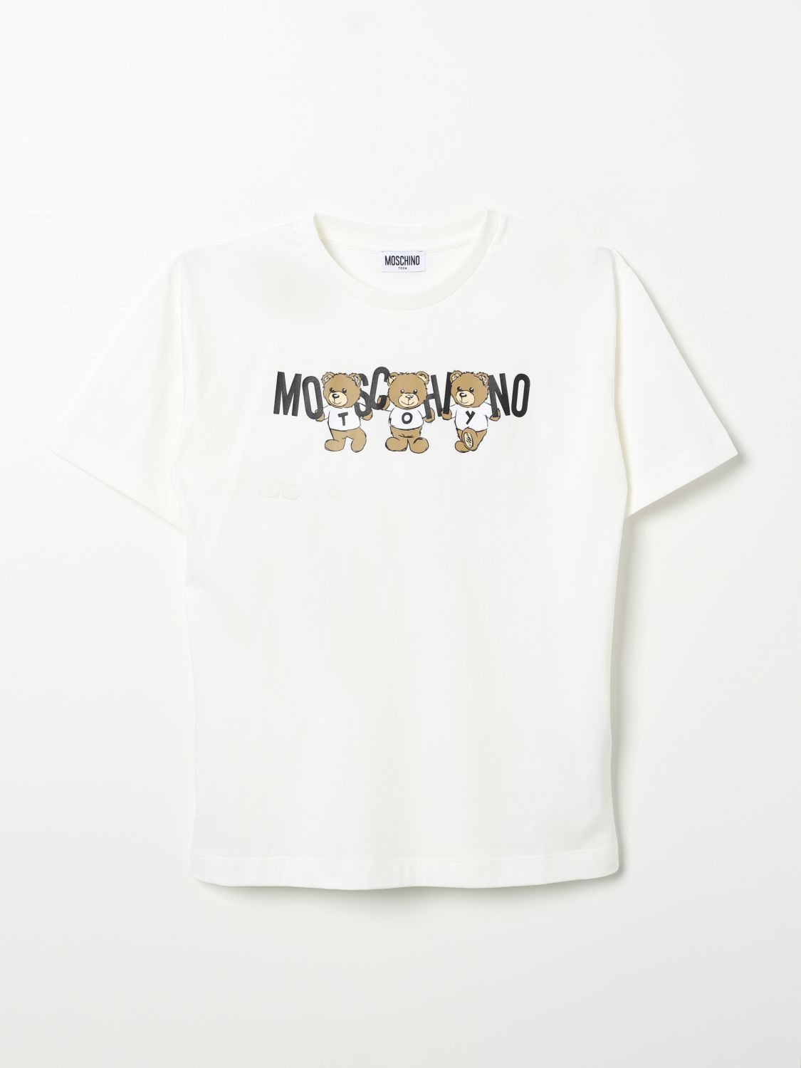 Shop Moschino T-shirt  Kids Color White In Weiss