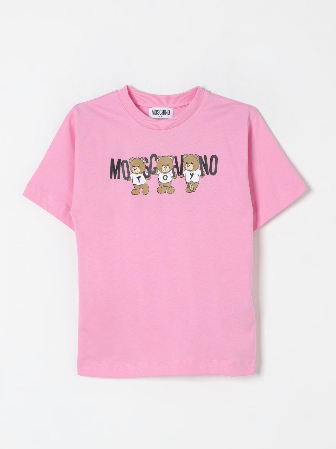 Shop Moschino T-shirt  Kids Color Pink