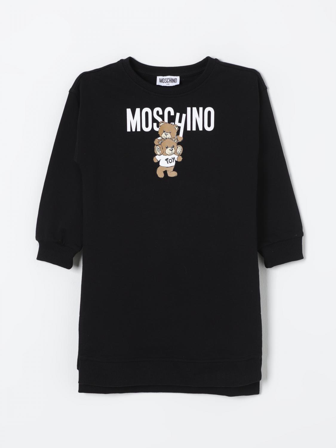 Shop Moschino Dress  Kids Color Black In Schwarz