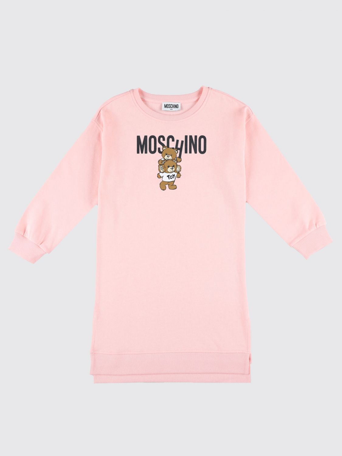 Shop Moschino Dress  Kids Color Blush Pink In Puder