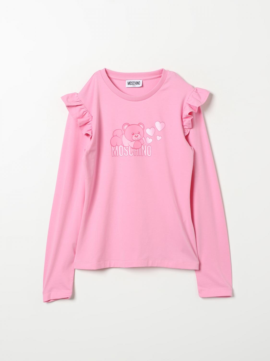 Shop Moschino T-shirt  Kids Color Fuchsia