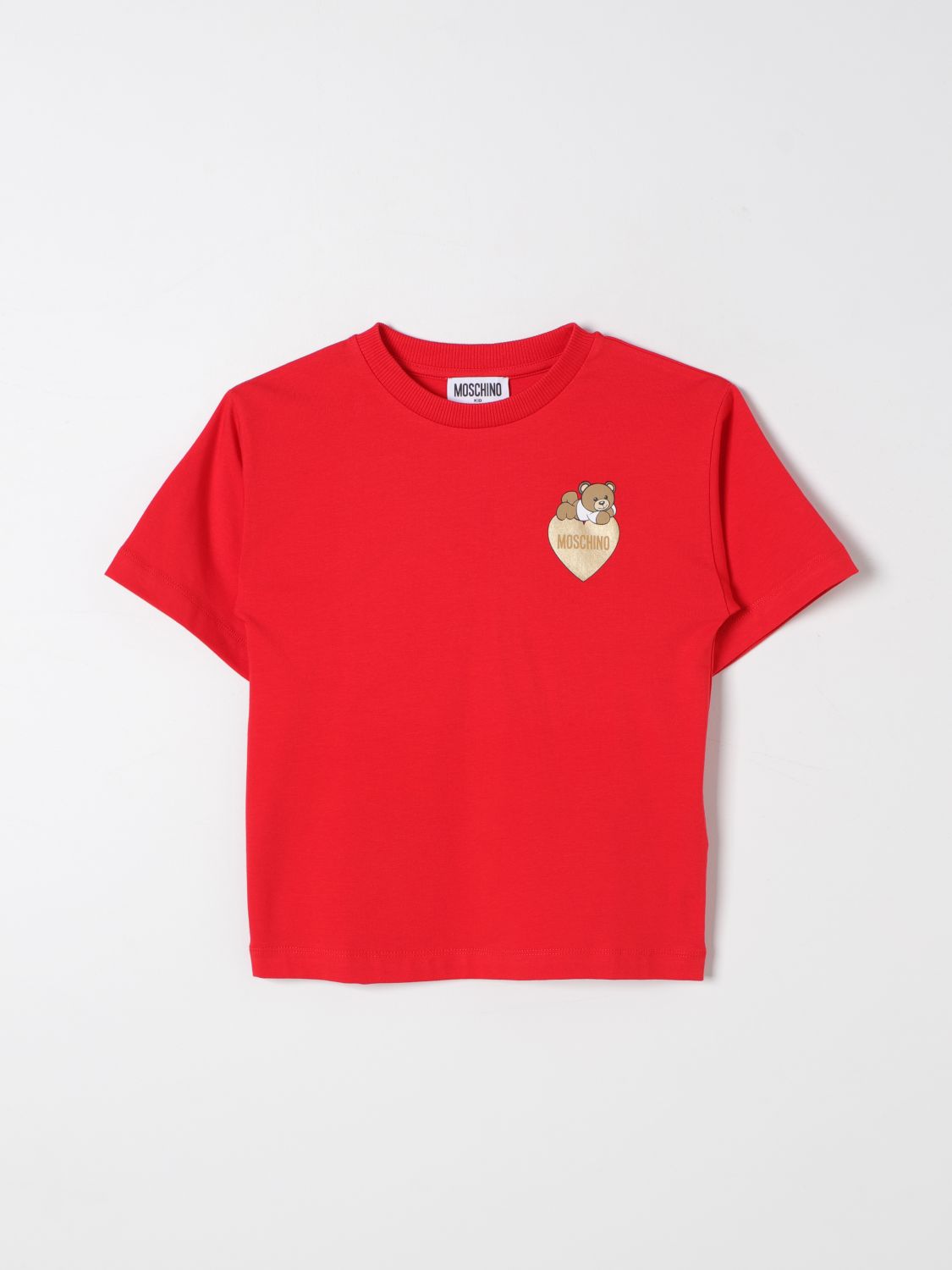 MOSCHINO T-SHIRT MOSCHINO KIDS COLOR RED 416632014