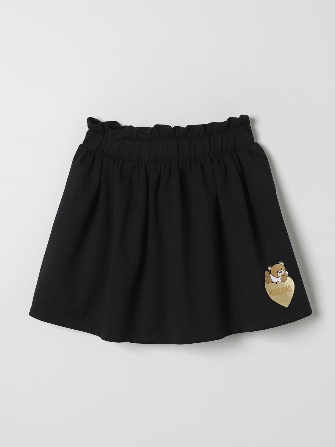 Shop Moschino Skirt  Kids Color Black In Schwarz