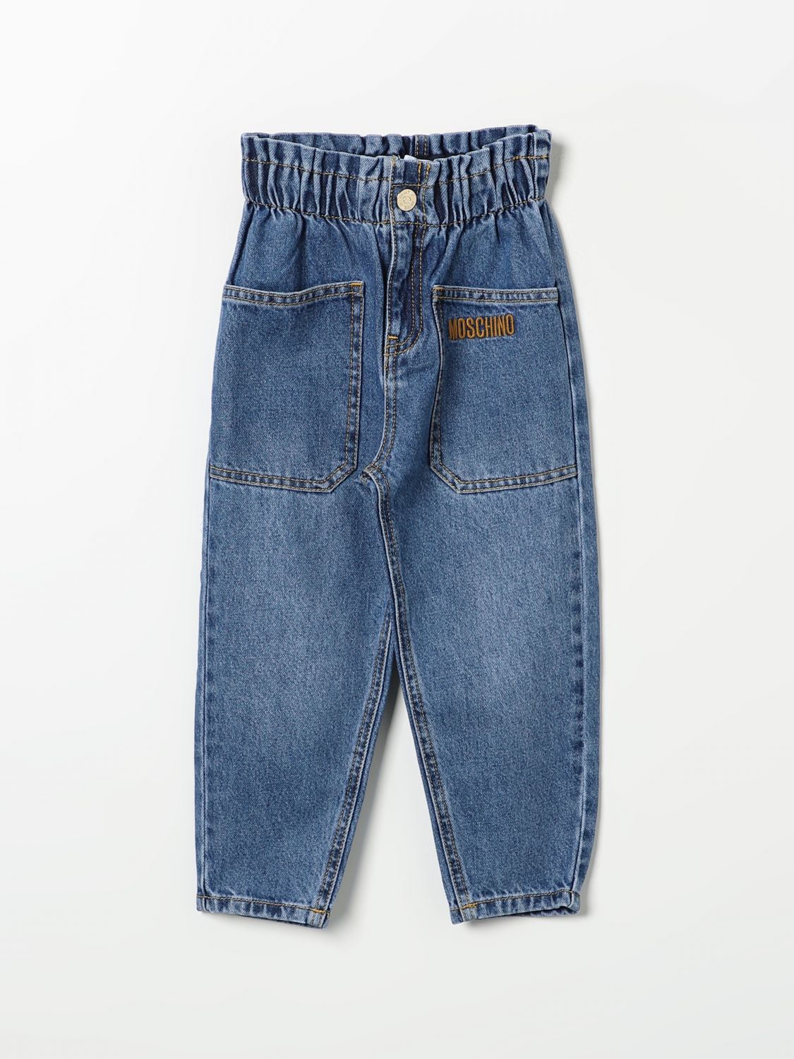 Shop Moschino Jeans  Kids Color Denim