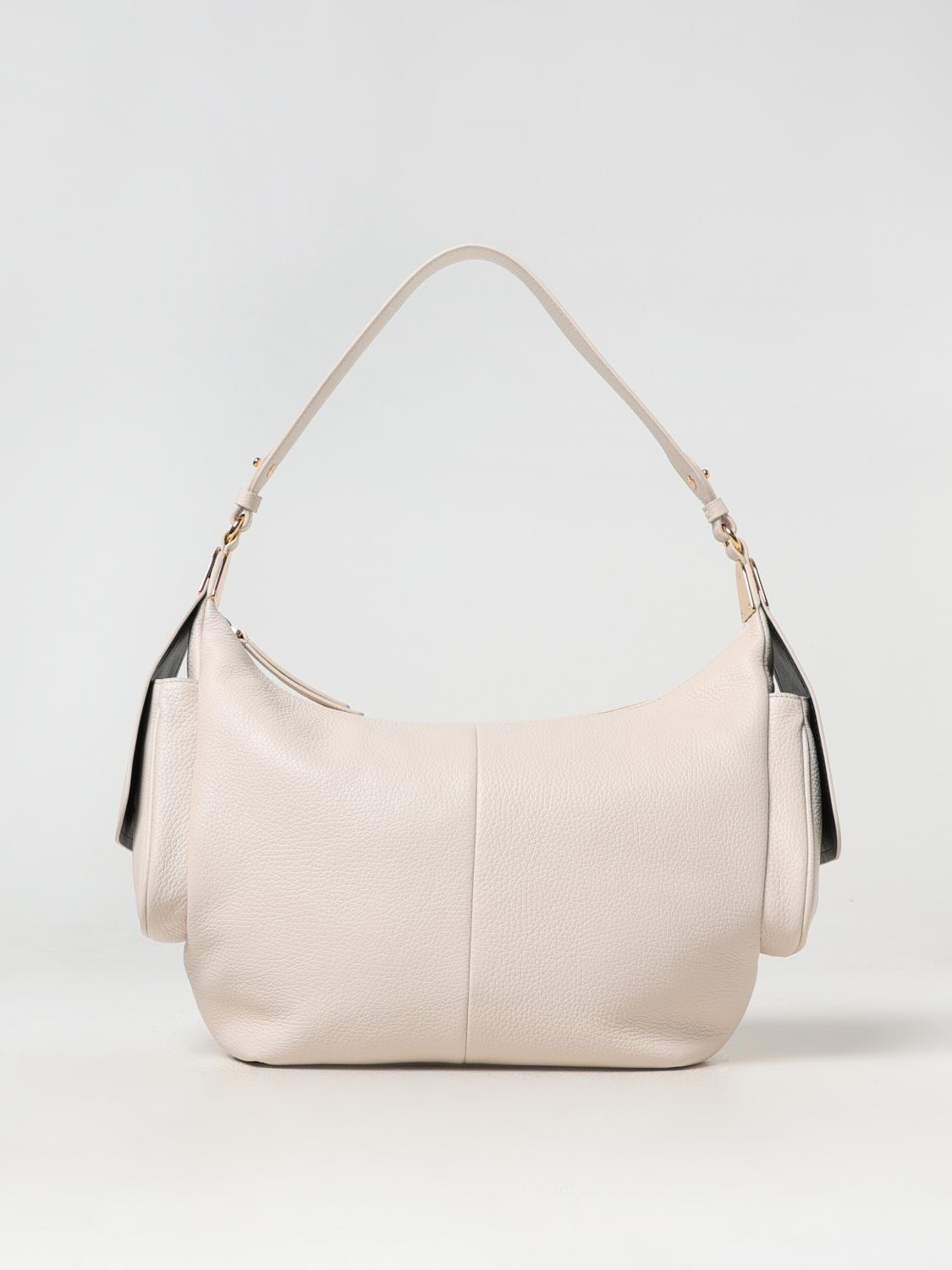 Coccinelle Zippered Shoulder Bag In Ice